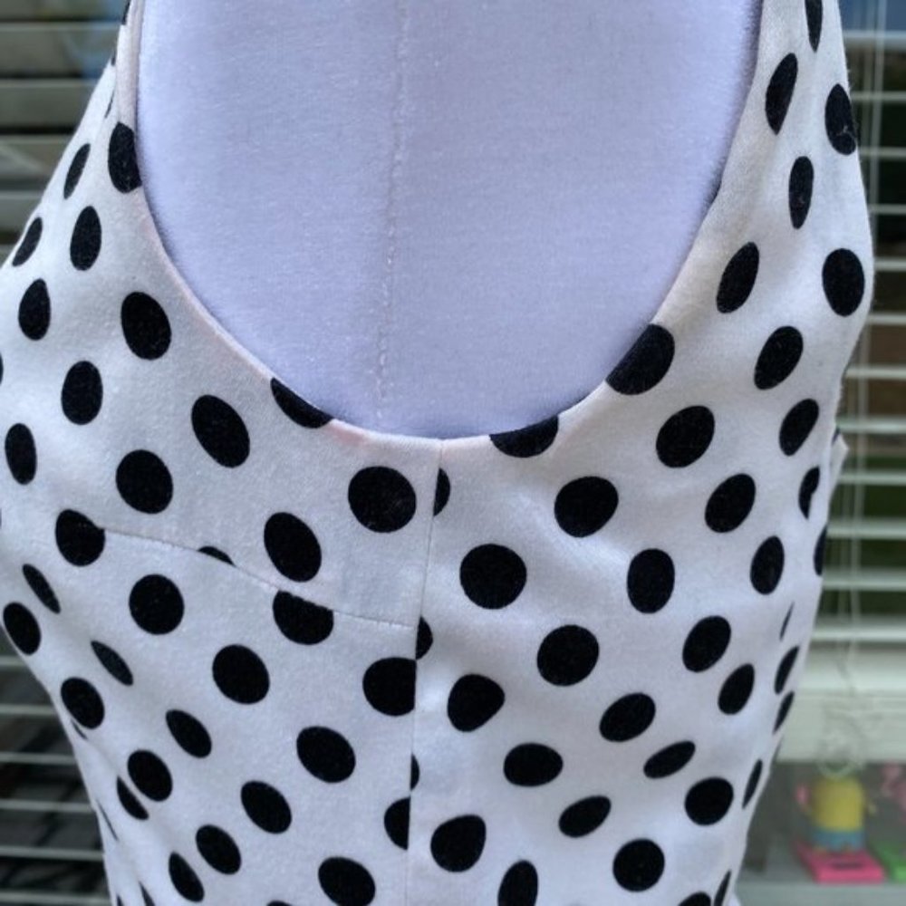 🚀SOLD🧨Mid 2000's Betsey Johnson White w/ Black polka dot - Picture 7 of 16